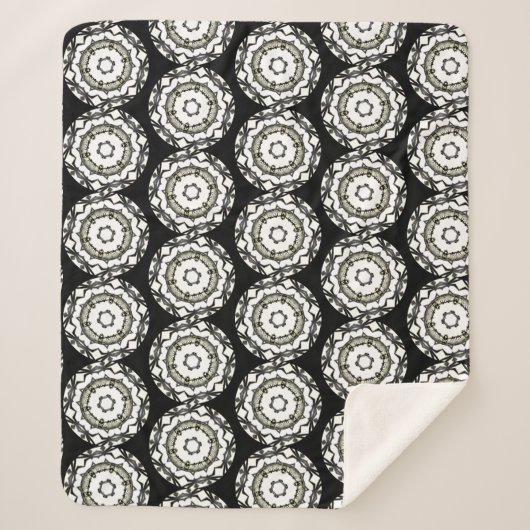 Deel één's caleidoscoop art eight sherpa deken (Voorkant)