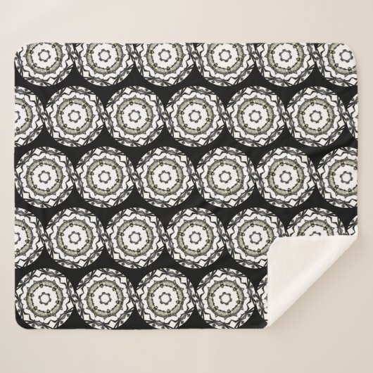 Deel één's caleidoscoop art eight sherpa deken (Voorkant (horizontaal))