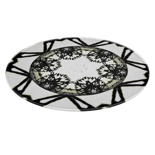 Deel één's caleidoscoop art eight snijplank (Hoek)