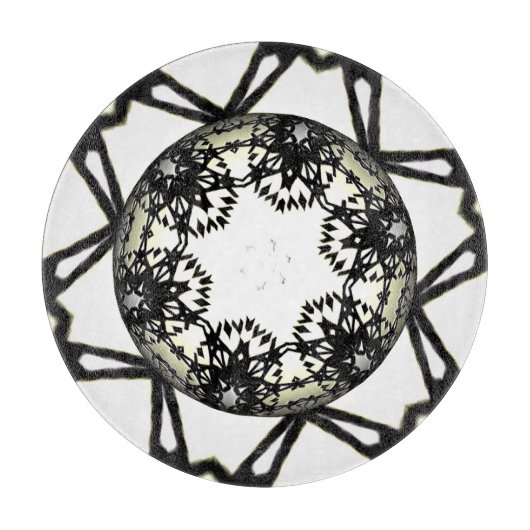 Deel één's caleidoscoop art eight snijplank (Voorkant)