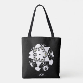 Deel één's caleidoscoop art eight tote bag
