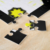 Deel één's caleidoscoop art elf legpuzzel (Zijkant)