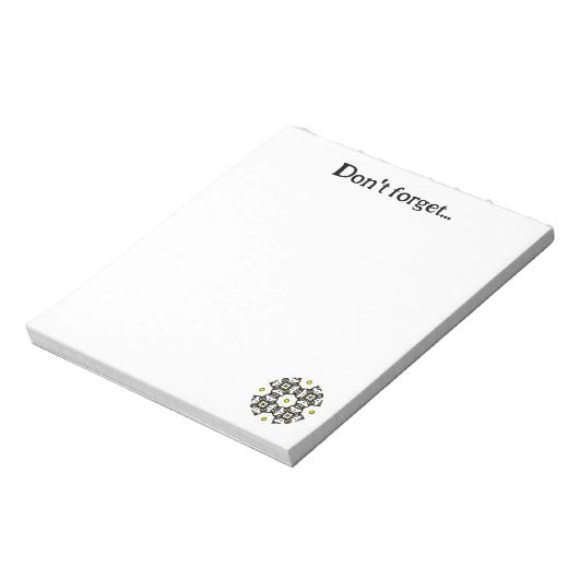 Deel één's caleidoscoop art elf notitieblok (Linkerzijde)