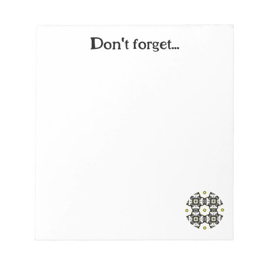 Deel één's caleidoscoop art elf notitieblok (Voorkant)