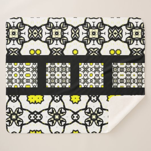 Deel één's caleidoscoop art elf sherpa deken (Voorkant (horizontaal))