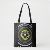 Deel één's caleidoscoop art elf tote bag (Voorkant)