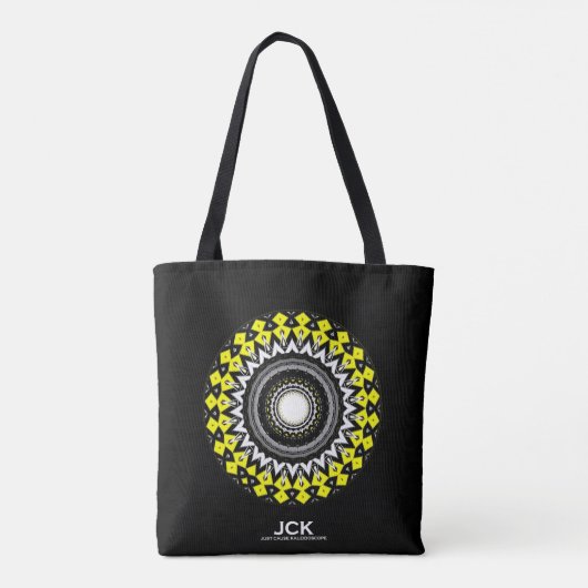 Deel één's caleidoscoop art elf tote bag (Achterkant)