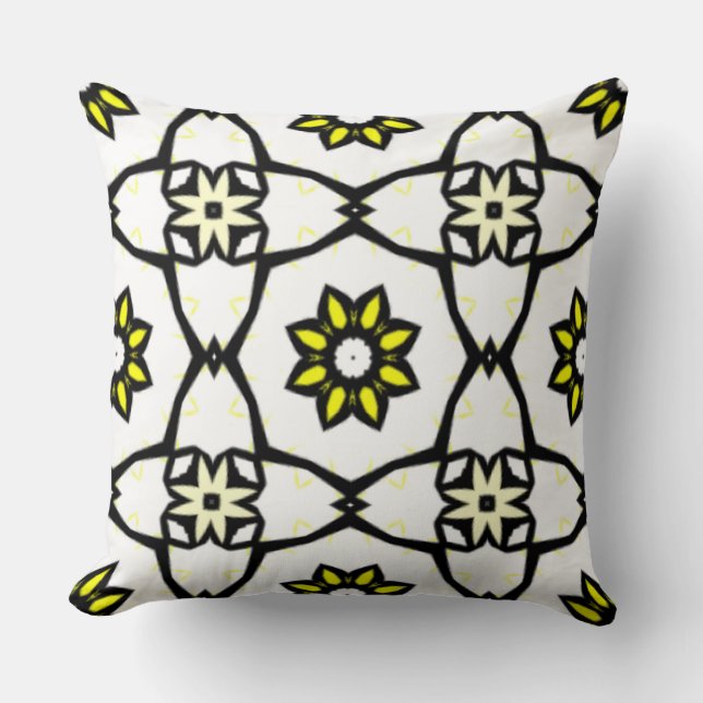 Deel één's caleidoscoop art six kussen (Voorkant)