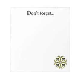 Deel één's caleidoscoop art six notitieblok