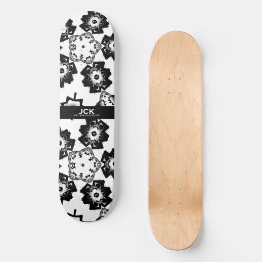 Deel één's caleidoscoop art six persoonlijk skateboard (Voorkant)