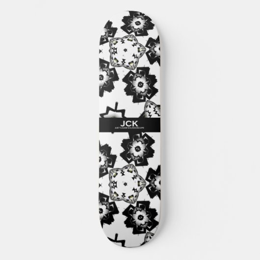 Deel één's caleidoscoop art six persoonlijk skateboard (Voorkant)