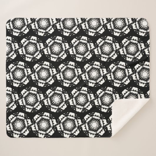 Deel één's caleidoscoop art six sherpa deken (Voorkant (horizontaal))