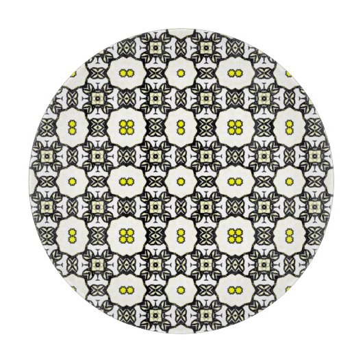 Deel één's caleidoscoop art six snijplank (Voorkant)