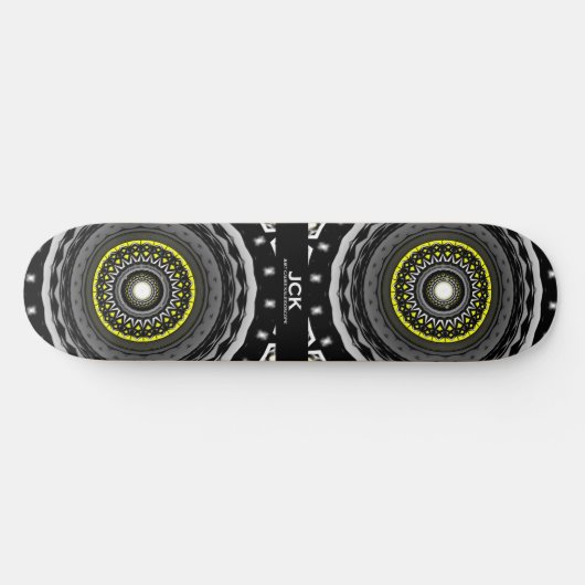 Deel één's caleidoscoop art ten persoonlijk skateboard (Horizontaal)