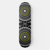 Deel één's caleidoscoop art ten persoonlijk skateboard (Voorkant)