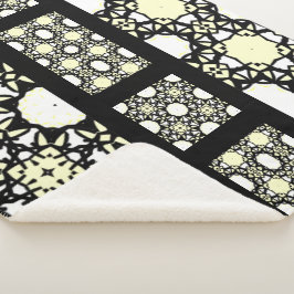 Deel één's caleidoscoop art ten sherpa deken