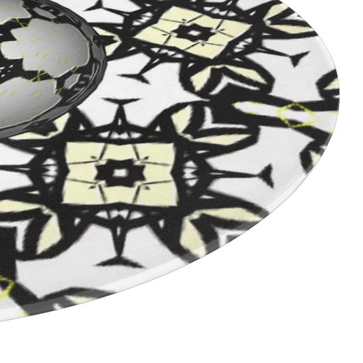 Deel één's caleidoscoop art ten snijplank (Hoek)