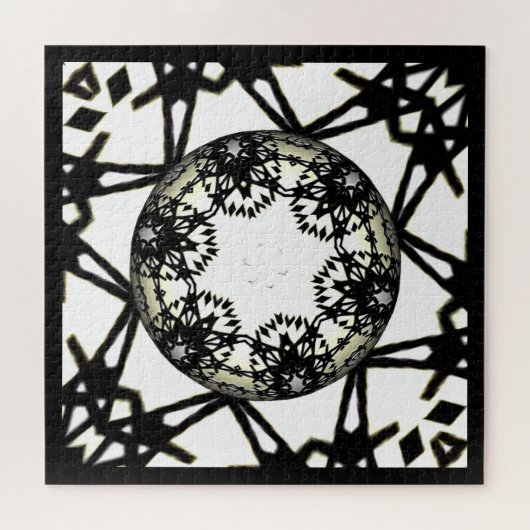 Deel één's caleidoscoop art twee legpuzzel (Horizontaal)