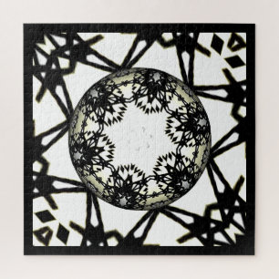 Deel één's caleidoscoop art twee legpuzzel