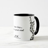 Deel één's caleidoscoop art twee mok (Voorkant rechts)