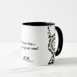 Deel één's caleidoscoop art twee mok