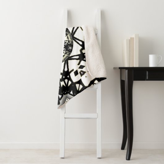 Deel één's caleidoscoop art twee sherpa deken (In situ)