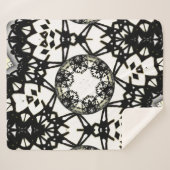 Deel één's caleidoscoop art twee sherpa deken (Voorkant (horizontaal))