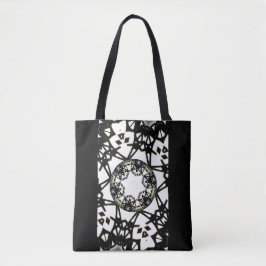 Deel één's caleidoscoop art twee tote bag