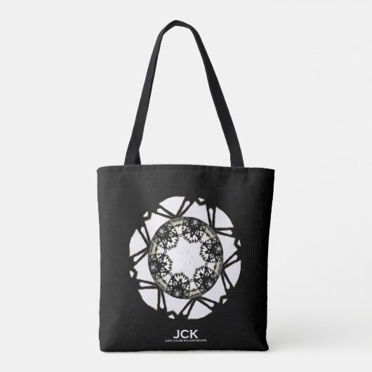 Deel één's caleidoscoop art twee tote bag (Achterkant)