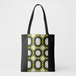 Deel één's caleidoscoop art veertien tote bag