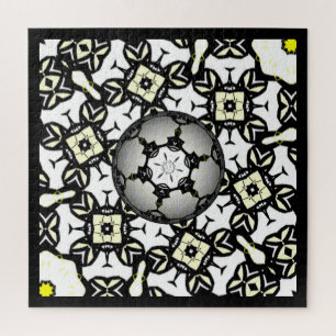 Deel een's caleidoscoop art vier legpuzzel