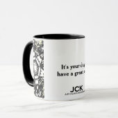 Deel een's caleidoscoop art vier mok (Voorkant links)