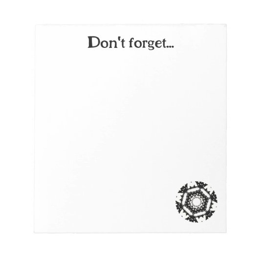 Deel een's caleidoscoop art vier notitieblok (Voorkant)