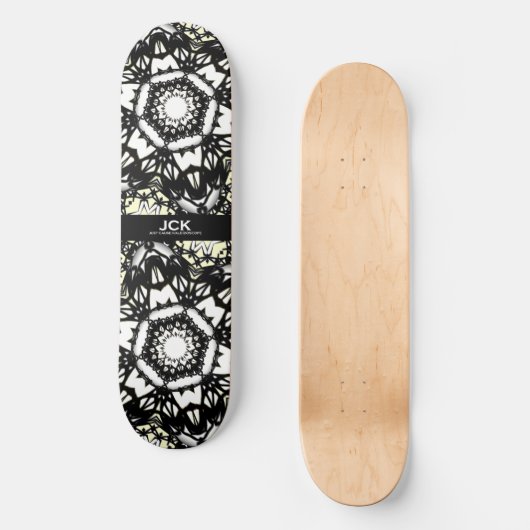 Deel een's caleidoscoop art vier persoonlijk skateboard (Voorkant)