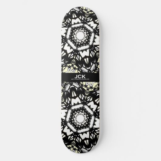 Deel een's caleidoscoop art vier persoonlijk skateboard (Voorkant)