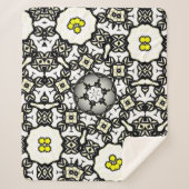 Deel een's caleidoscoop art vier sherpa deken (Voorkant)