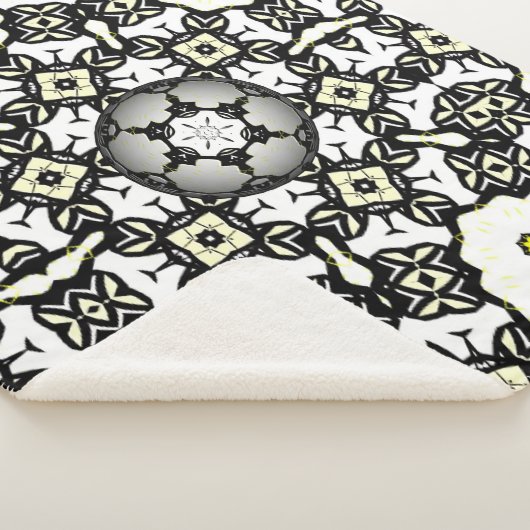 Deel een's caleidoscoop art vier sherpa deken (3/4)