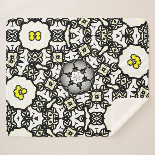 Deel een's caleidoscoop art vier sherpa deken (Voorkant (horizontaal))