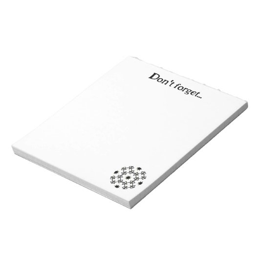 Deel één's caleidoscoop art vijftien notitieblok (Linkerzijde)