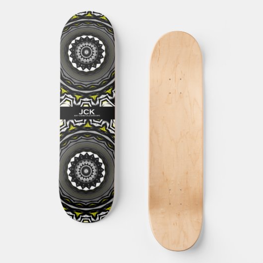 Deel één's caleidoscoop art zeven persoonlijk skateboard (Voorkant)