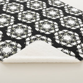 Deel één's caleidoscoop art zeven sherpa deken