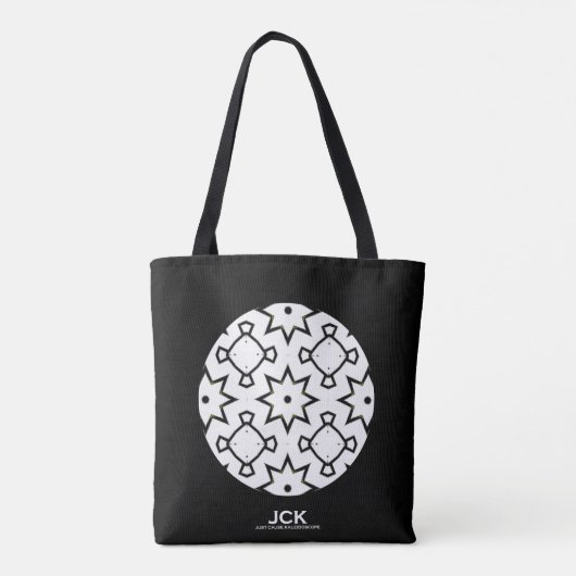 Deel één's caleidoscoop art zeventien tote bag (Achterkant)