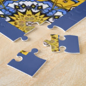 Deel elf zijn caleidoscoop kunst elf legpuzzel (Zijkant)