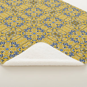 Deel elf's caleidoscoop art one sherpa deken