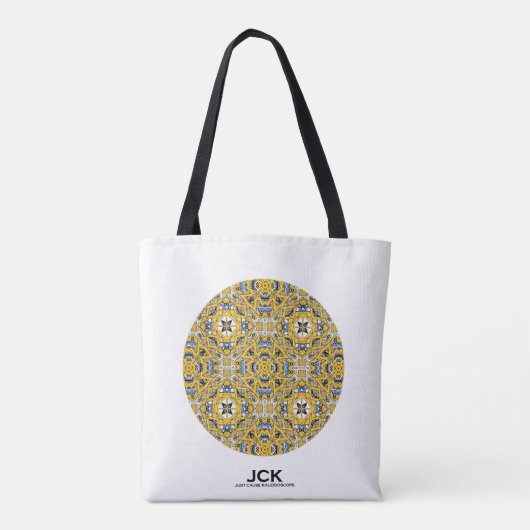 Deel elf's caleidoscoop art zevenendertig tote bag (Achterkant)