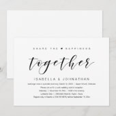 Deel het geluk, Trouwen in alle rust Kaart (Voorkant / Achterkant)