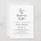 Deel het geluk, Zwart, Trouwescape Kaart (Voorkant)