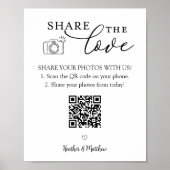 Deel het Love Photo Album QR Code Poster (Voorkant)