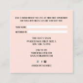 Deel het Love Simple Minimal Hearts-script Aanbevelingskaartje (Achterkant)