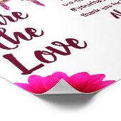 Deel het Paarse teken Love Social Media Wedding Poster (Hoek)